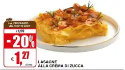 Il Gigante Lasagne alla crema di zucca offerta
