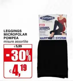 Il Gigante Leggings micropolar pompea offerta