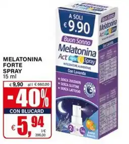 Il Gigante Buon Sonno Melatonina Act Forte Spray offerta