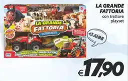 Iper Super Conveniente La grande fattoria con trattore playset offerta