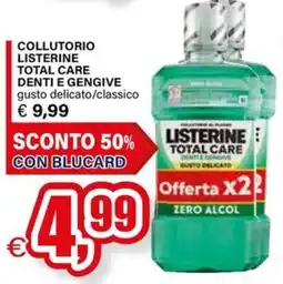 Il Gigante Collutorio Listerine Total Care Denti e Gengive offerta