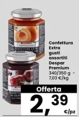 Eurospar Confettura Extra gusti assortiti Despar Premium offerta