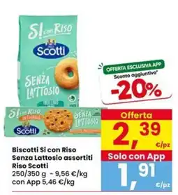 Eurospar Biscotti Si con Riso senza lattosio offerta