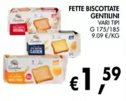 èccoMI Fette biscottate Gentilini offerta