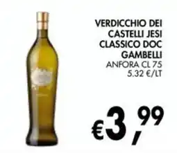èccoMI Verdicchio dei Castelli Jesi Classico Doc Gambelli offerta