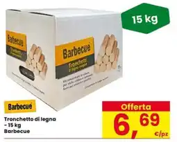 Eurospar Tronchetto di legna Barbecue offerta