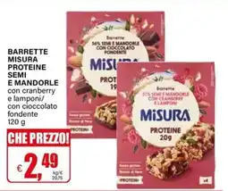 Il Gigante Barrette Misura proteine semi e mandorle offerta