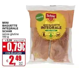 Il Gigante Mini baguette integrale Schär senza glutine offerta