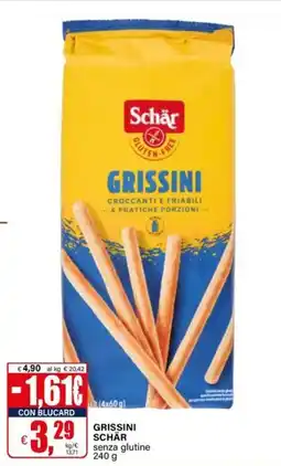 Il Gigante Grissini Schär senza glutine offerta