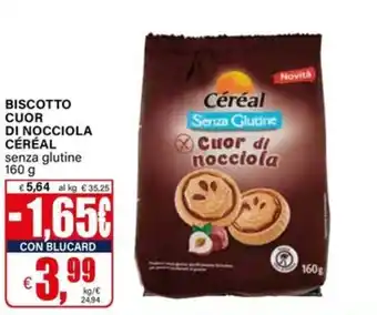 Biscotto cuor di nocciola Céréal senza glutine