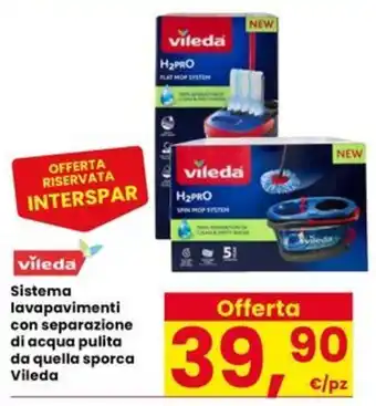 Sistema lavapavimenti Vileda