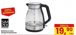 Eurospar Bollitore in vetro Simpex Professional offerta