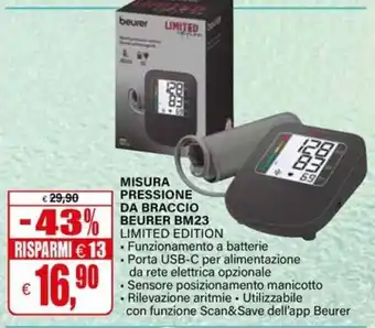 MISURA PRESSIONE DA BRACCIO BEURER BM23 LIMITED EDITION