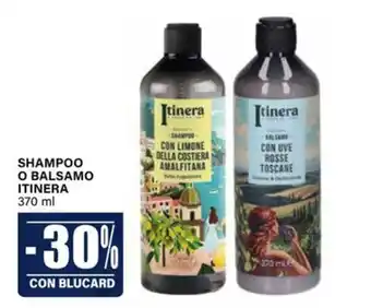 Shampoo o balsamo Itinera