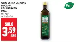 Pam Olio extra vergine di oliva equilibrato Pam offerta