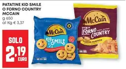 Pam Patatine Kid Smile McCain offerta