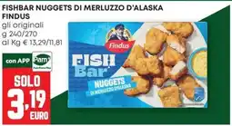 Pam Fishbar nuggets di merluzzo d'alaska Findus offerta