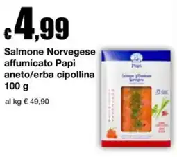 Sì con te Market Salmone Norvegese affumicato Papi offerta