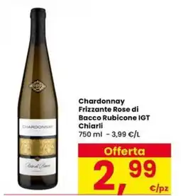 Eurospar Chardonnay Frizzante Rose di Bacco Rubicone IGT Chiarli offerta