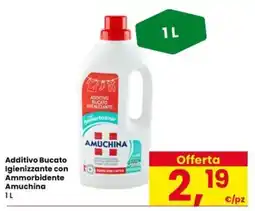 Eurospar Additivo Bucato Igienizzante con Ammorbidente Amuchina offerta
