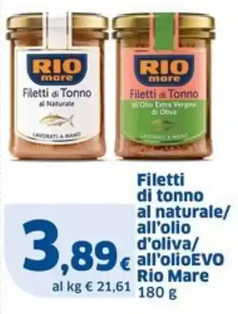 Filetti di tonno Rio Mare