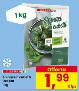 Eurospar Spinaci in cubetti Despar offerta