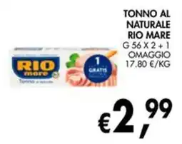 èccoMI Tonno al naturale Rio Mare offerta