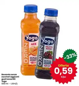 Eurospar Bevanda senza zuccheri aggiunti Yoga offerta