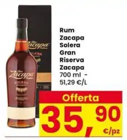 Eurospar Rum Zacapa Solera Gran Riserva Zacapa offerta