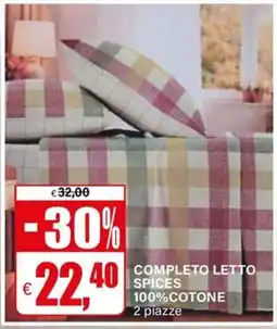 Il Gigante Completo letto spices offerta