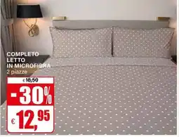 Il Gigante Completo letto in microfibra offerta