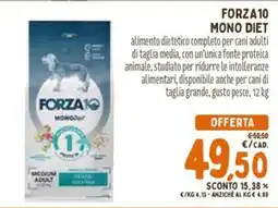 Pet Store Conad Forza 10 Mono Diet offerta