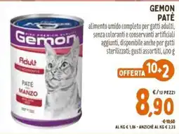 Pet Store Conad Gemon Paté offerta