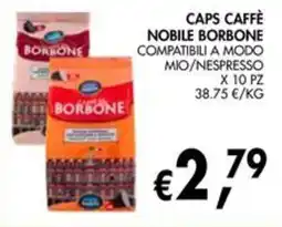 èccoMI Caps caffè nobile Borbone offerta