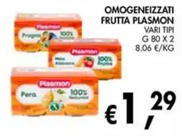 èccoMI Omogeneizzati frutta Plasmon offerta