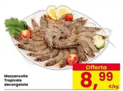 Eurospar Mazzancolla Tropicale decongelata offerta