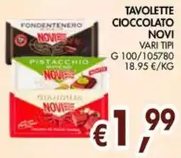 èccoMI Tavolette cioccolato Novi offerta