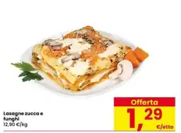 Eurospar Lasagne zucca e funghi offerta