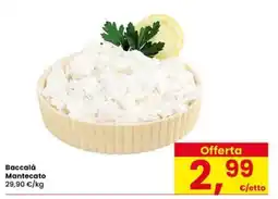 Eurospar Baccalà Mantecato offerta