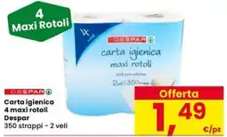 Eurospar Carta igienica Despar offerta