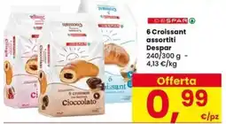 Eurospar 6 croissant Cioccolato Despar offerta