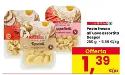 Eurospar Pasta fresca all'uovo assortita Despar offerta