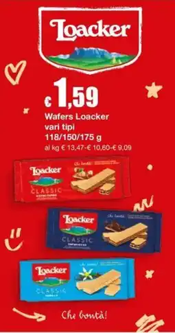 Sì con te Market Wafers Loacker offerta