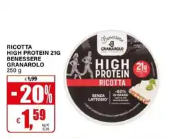 Il Gigante Ricotta high protein 21g benessere granarolo offerta