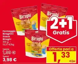 Eurospar Formaggio Biraghi Snack offerta