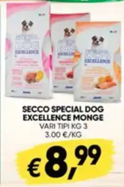 èccoMI Secco Special Dog Excellence Monge offerta
