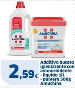 Sigma Additivo bucato igienizzante con ammorbidente Amuchina offerta
