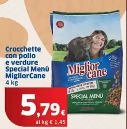 Sigma Crocchette con pollo e verdure Special Menù MigliorCane offerta