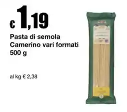 Sì con te Market Pasta di semola Camerino offerta