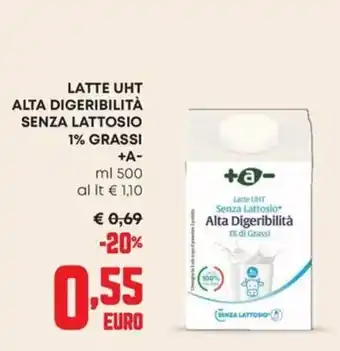 Latte UHT senza lattosio alta digeribilità